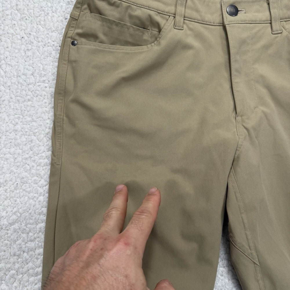 Lululemon Pants Men's 30x31 Khaki Stretch Tech Casual Outdoors Gorpcore‎ Hiking - Picture 8 of 12